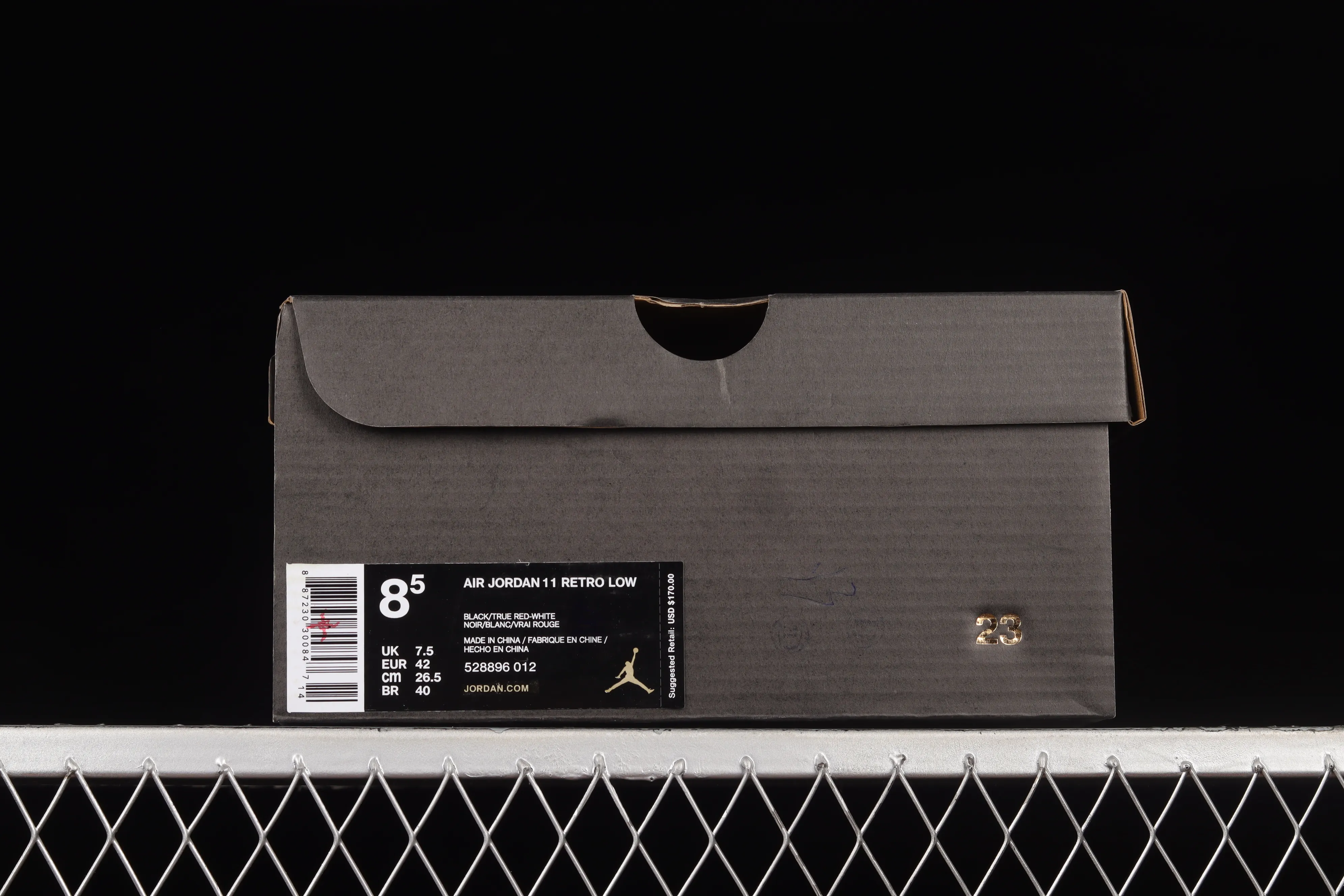 All categories Air Jordan Jordan series basketball shoes Air Jordan 11 #ZG version Air Jordan 11 Low Bred AJ11 Joe 11 patent leather black and red low-top basketball shoes 528896-012